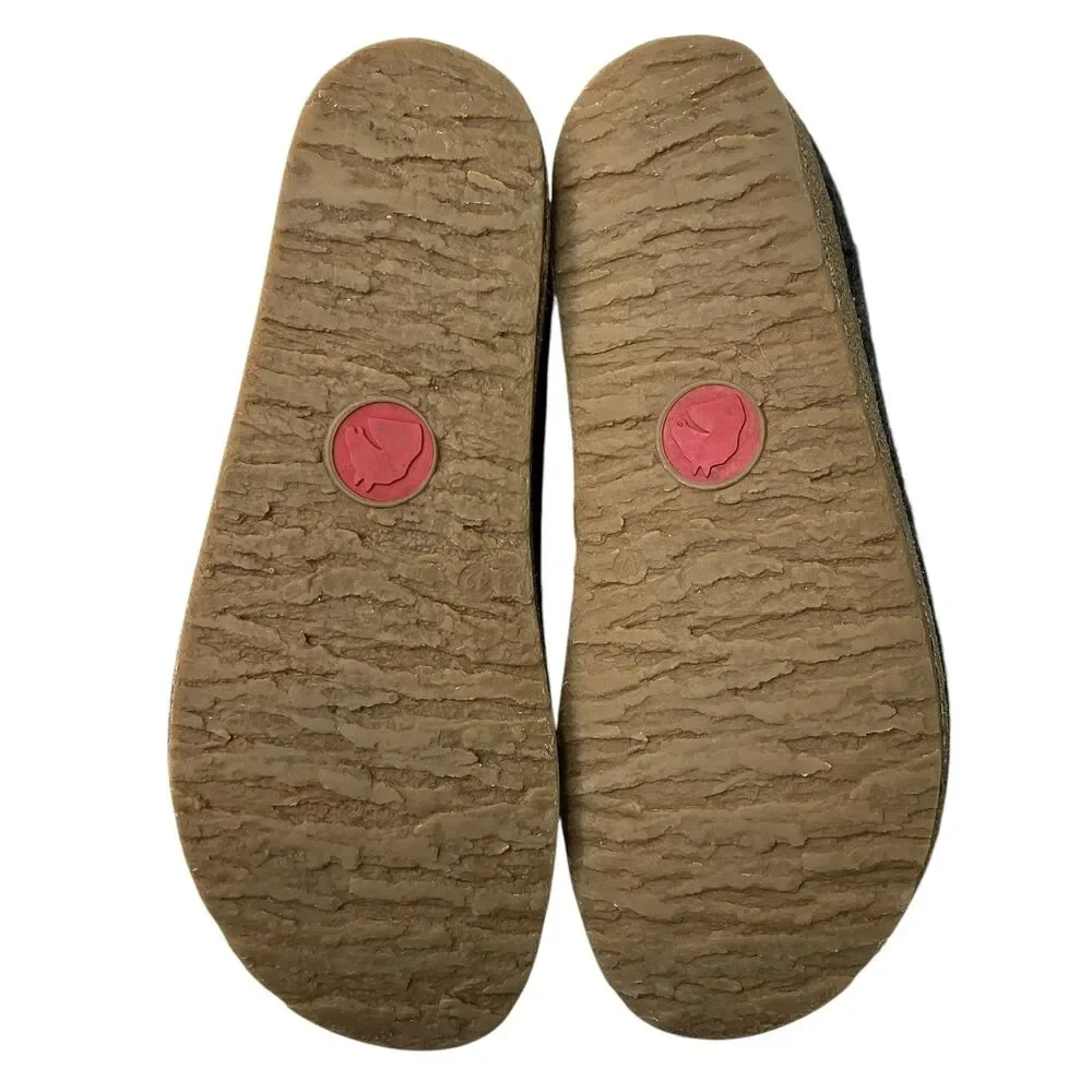 Haflinger Grizzly Torben Wool Clogs  Mens Size 42 Charcoal Slip On Cork Comfort